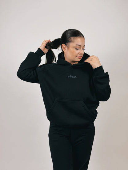 MIDNIGHT BLACK HOODIE